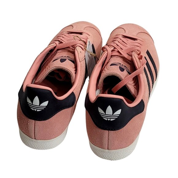Adidas Gazelle Glow Pink Mens Sneakers Size 13 Suede Upper Black Stripes Casual - Picture 4 of 12